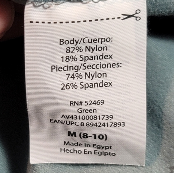 AVIA Women's Green Sage Long Sleeve Performance Tee Shirt-Dry Fit - Size M - Picture 4 of 7